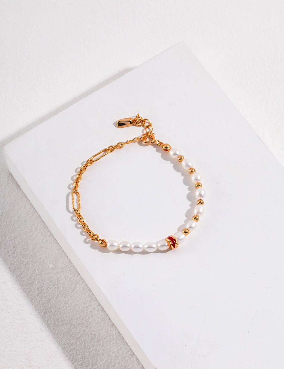 Collection Drip Glaze – Bracelet de perles en argent sterling